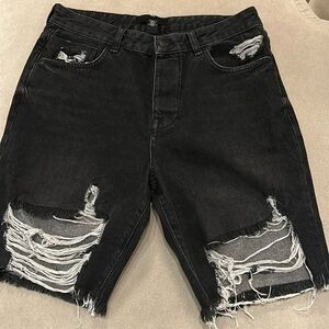 Forever 21 Black Jean Shorts